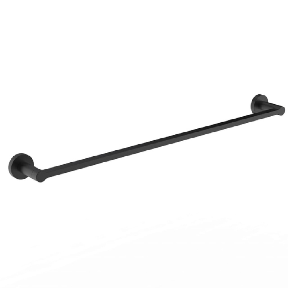 Cut out image of the Britton Hoxton 2.0 Matt Black 600mm Towel Rail
